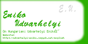 eniko udvarhelyi business card